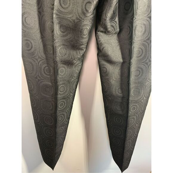 1-James Perse Women's Geometric Trouser Ankle Pants Black Size 12 NWOT - Picture 6 of 7